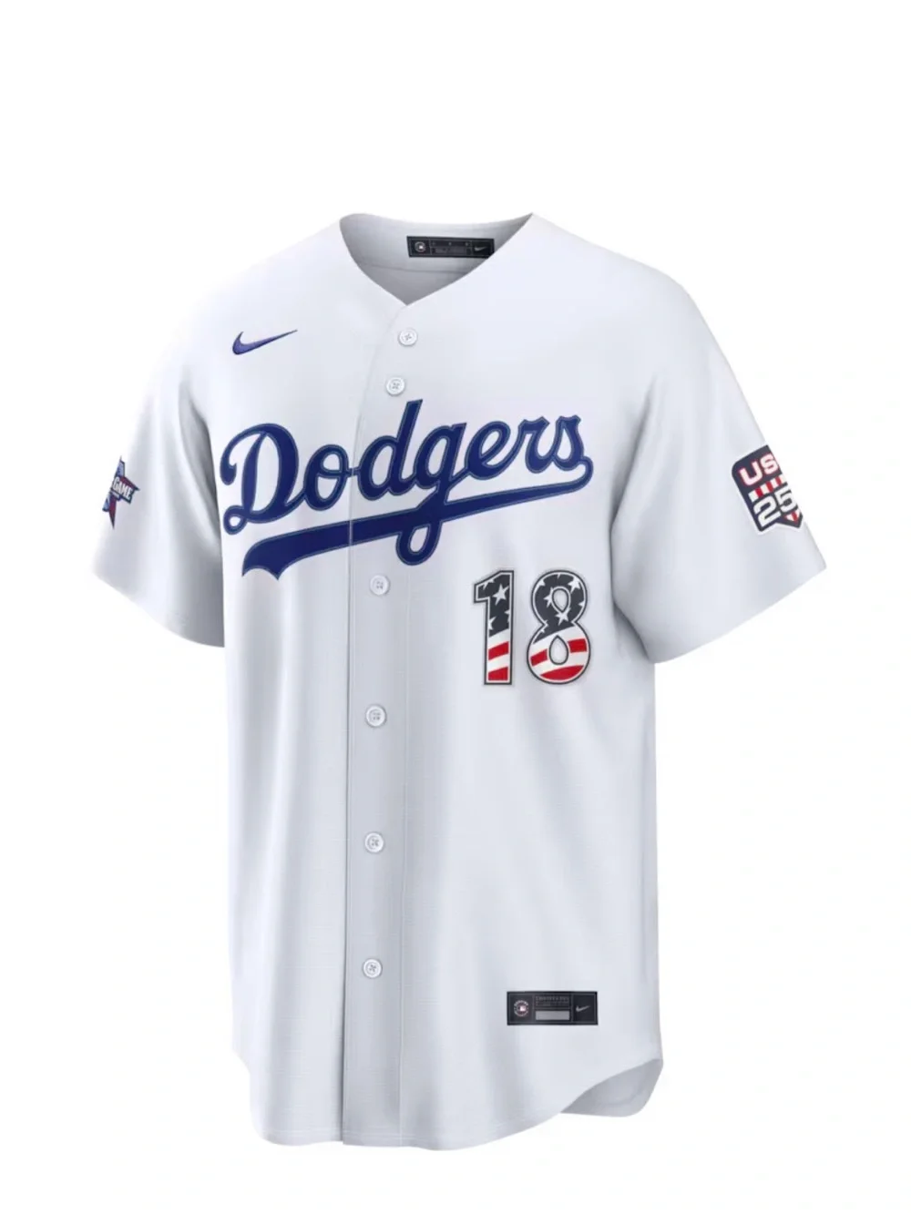 Nike Los Angeles Dodgers White Yamamoto #18 Jersey